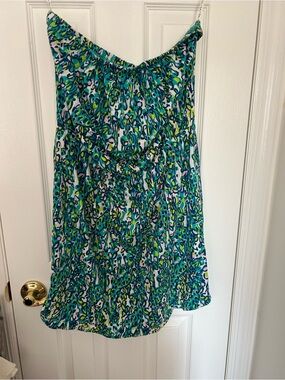 Lilly pulitzer Green & Blue Abstract Print Sundress